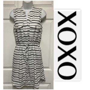 XOXO Striped Shirt Dress